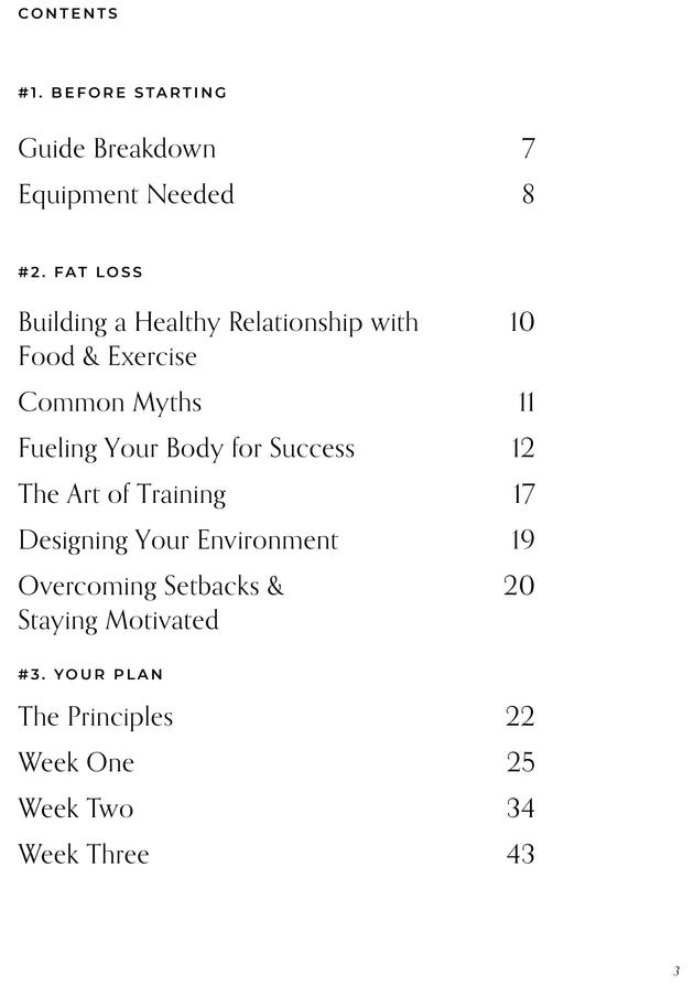 Fat Loss Guide - 6 Week Gym Program