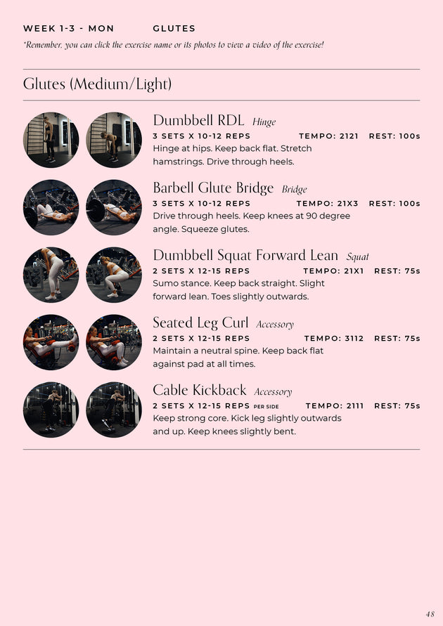 Ultimate Glutes Guide - 12 Week Gym Program