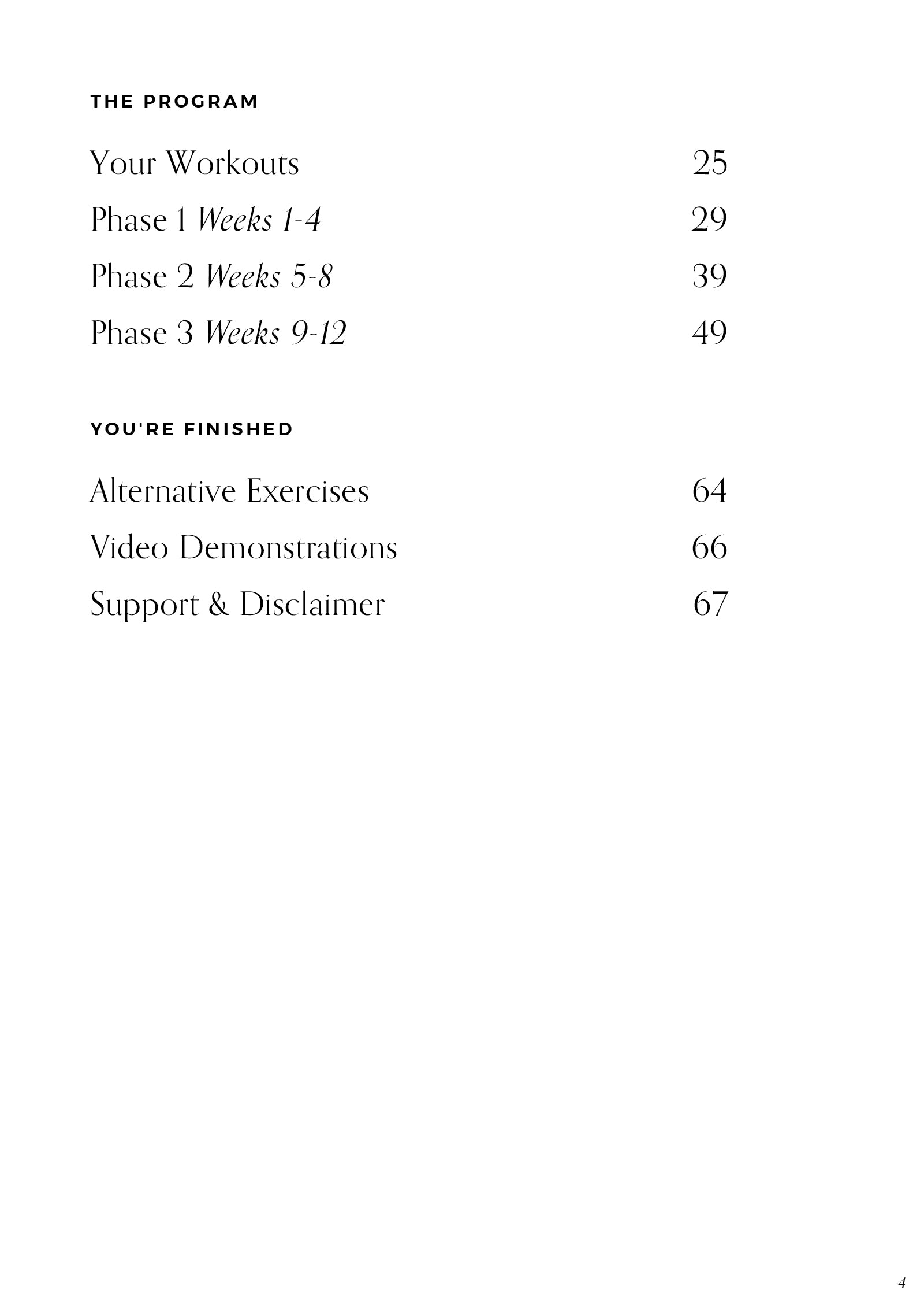 Home Guide - 12 Week Home Program