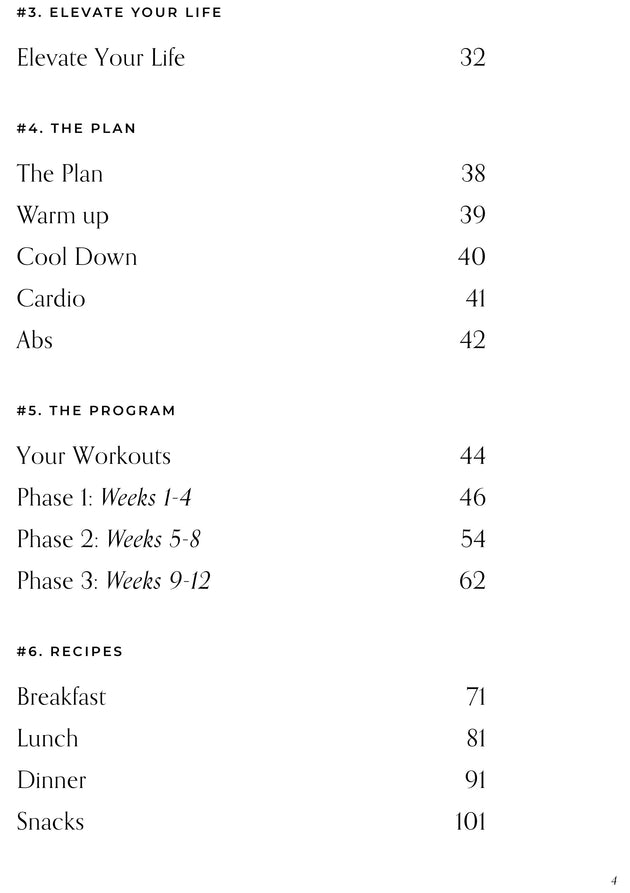 Elevate Guide 6-Day Split - 12 Week Gym Program