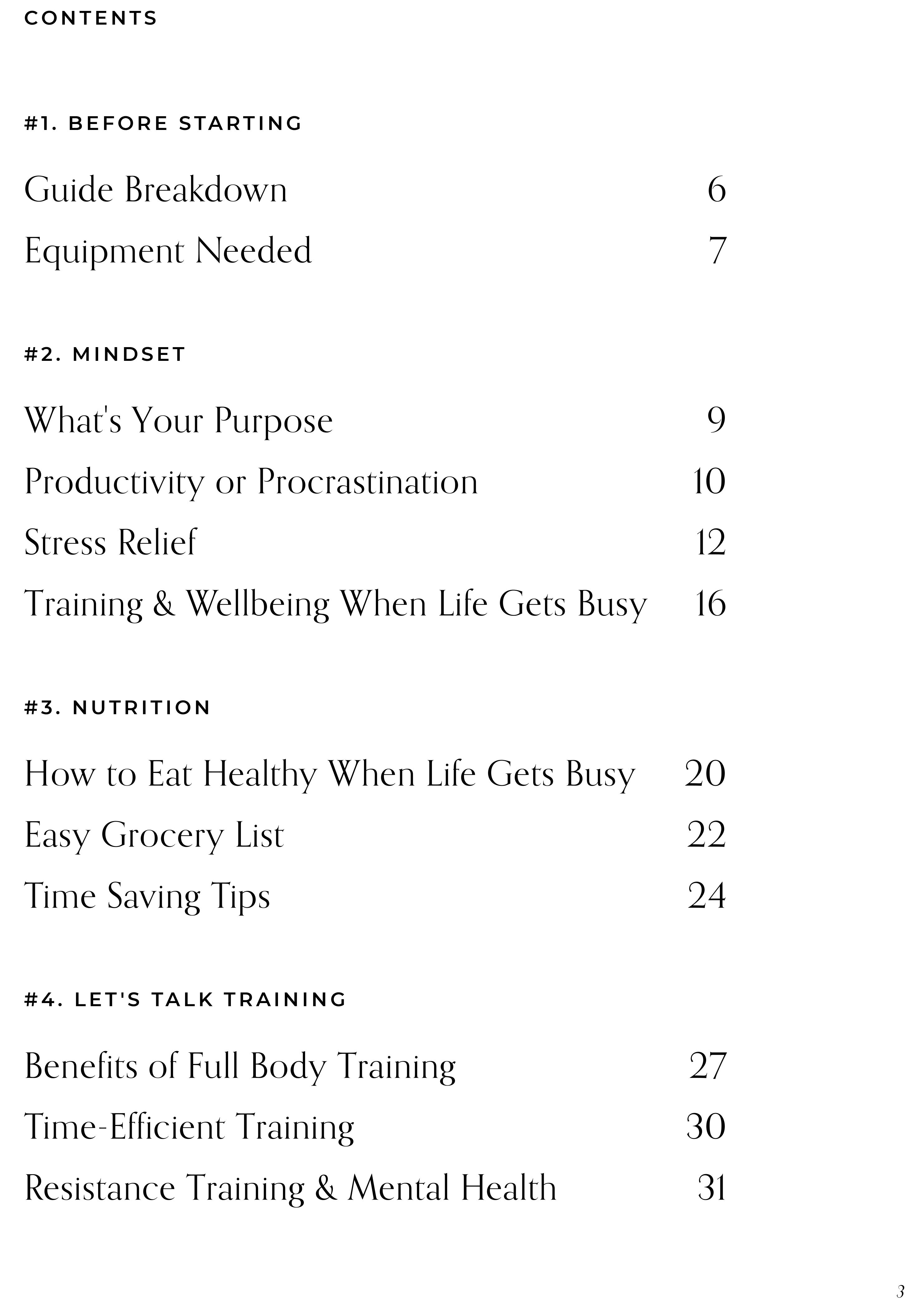 Busy Girl Full Body Guide - 12 Week Gym Program