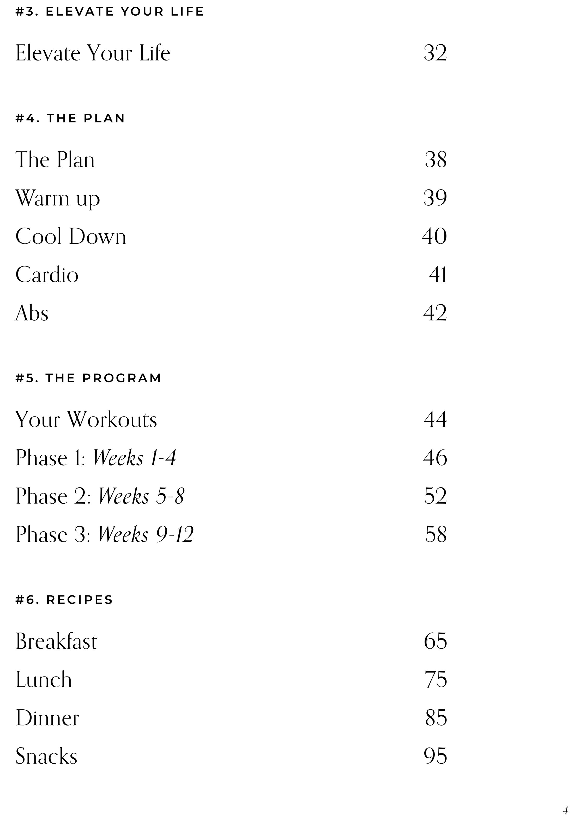 Elevate Guide 4-Day or 6-Day Split - 12 Week Gym Program
