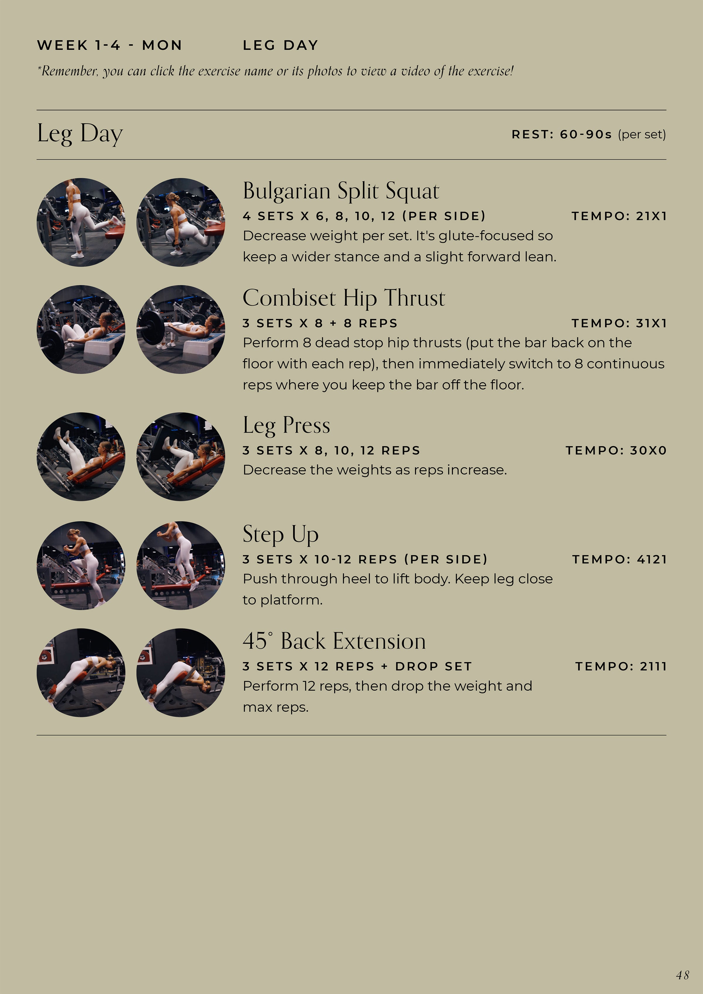 Elevate Guide 4-Day or 6-Day Split - 12 Week Gym Program